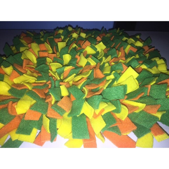 Handmade Yellow/Green/Orange Dog/Pig Snuffle Mat/ Training Feeding Mats 36x12
